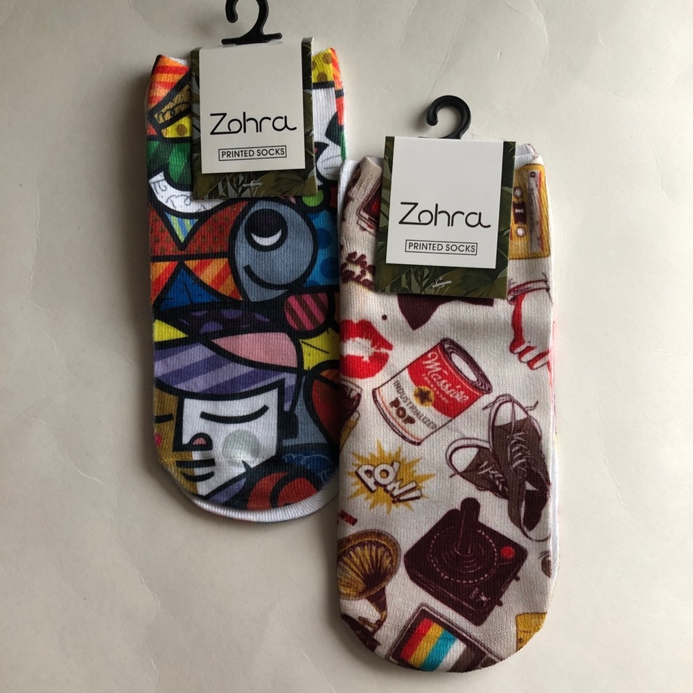 Printed ankle socks